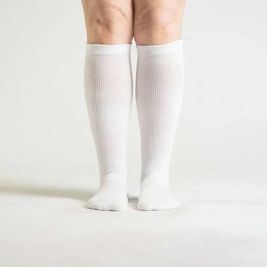 White Compression Socks