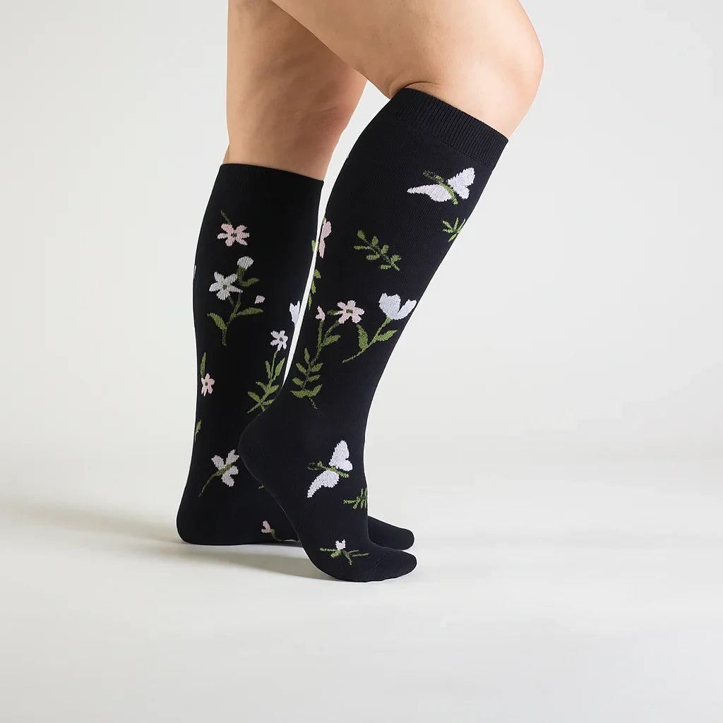 Midnight Meadow Compression Socks