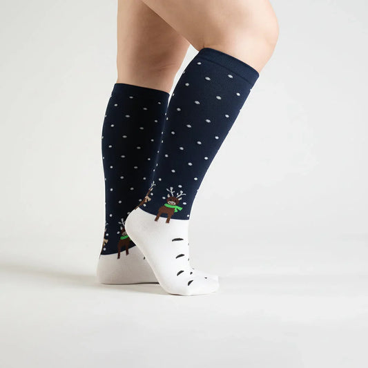 Snowy Night Compression Socks