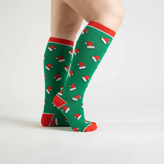 Santa Hats Compression Socks