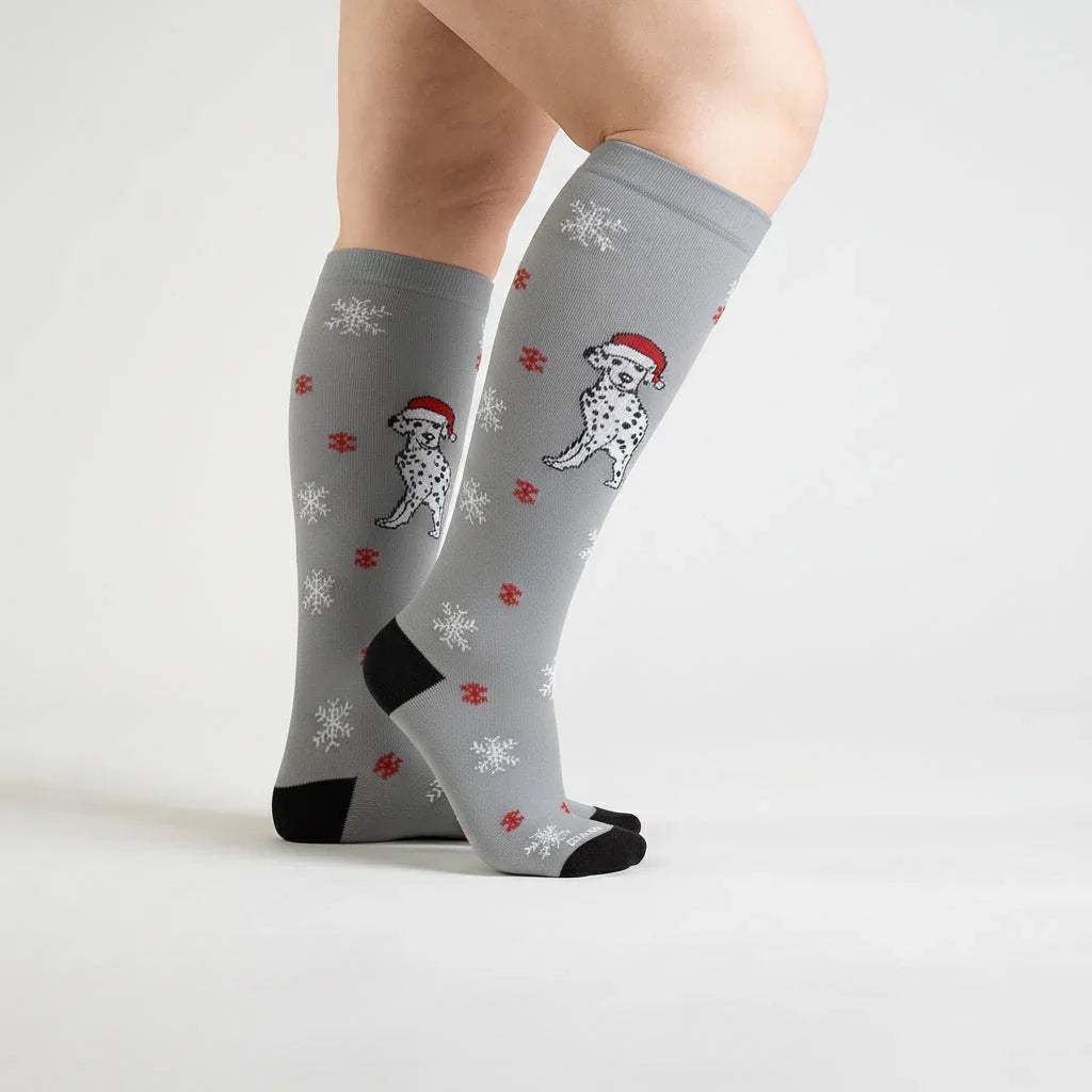 Puppy Christmas Compression Socks