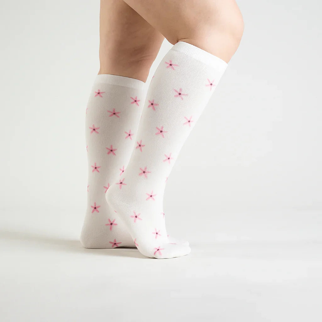 Rosy Bloomshine Compression Socks