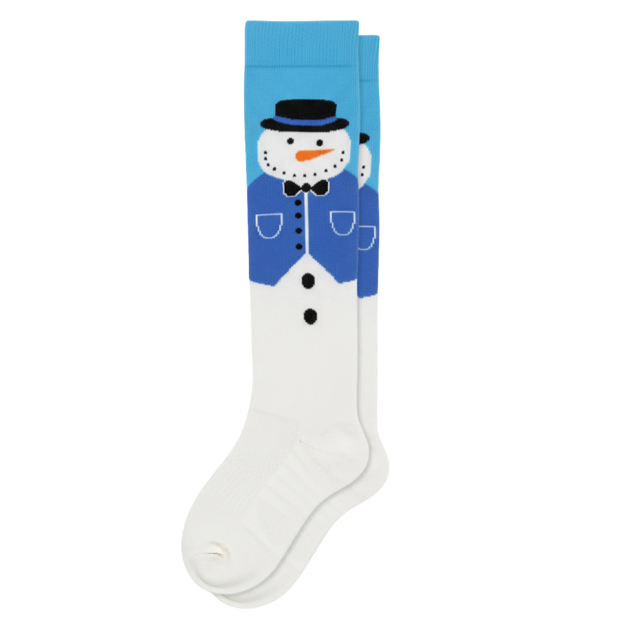Blue Snowman Compression Socks