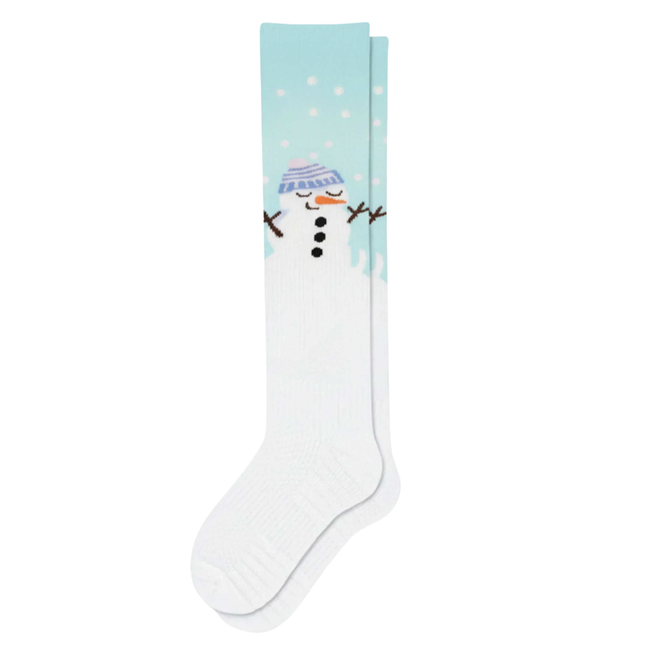 White Snowman Compression Socks