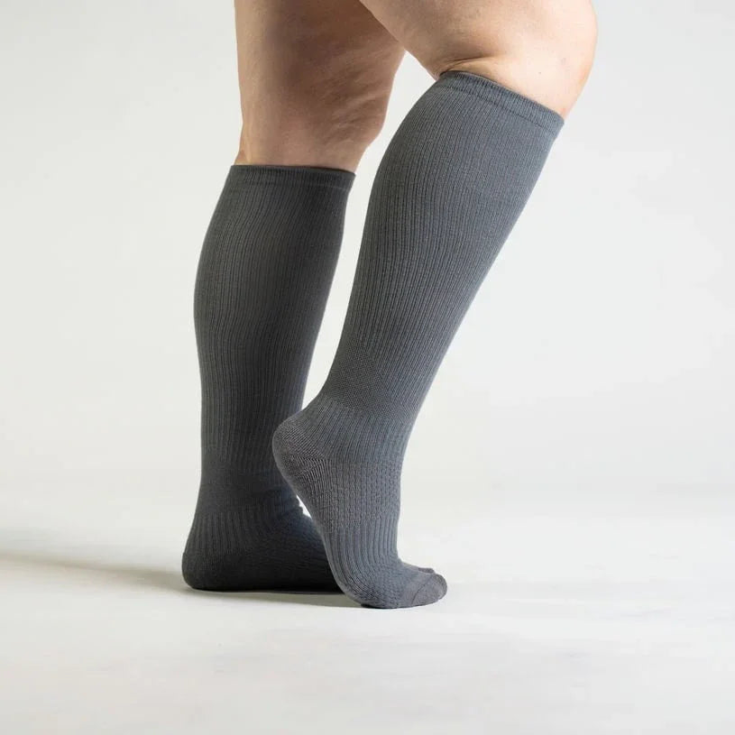 Gray Compression Socks Bundle 3-Pack