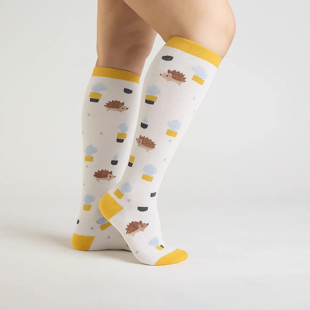 Hedgehog Joy Compression Socks