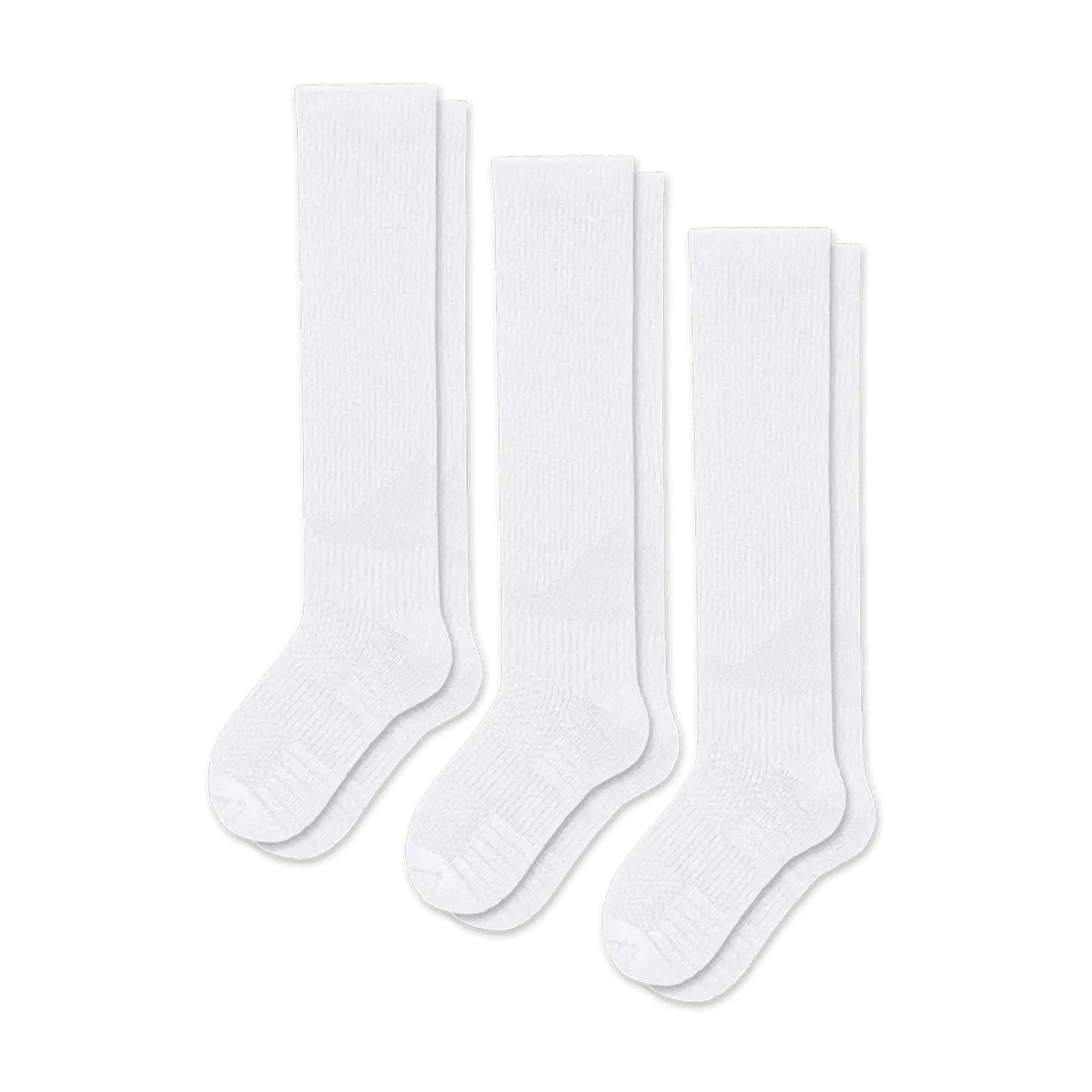 White Compression Socks Bundle 3-Pack